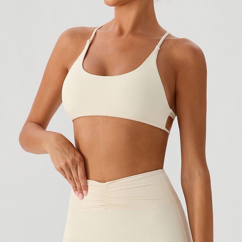 Cross-Border Backless Traceless Cross Strap Yoga Intimates Women's with Chest Pad Sports Quick-Drying Chest Show Fitness Outwear