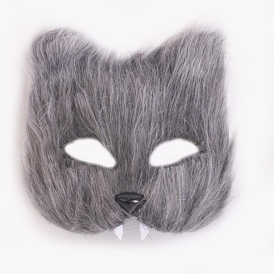 Cross-Border Halloween Fox Costume Set: Mask, Gloves, Plush Tail, Cosplay Accessories