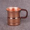 400ml Capacity Moscow Water Mule Weave Handle Copper Milk Mug Moscow Mule Cup Breakfast Drink
