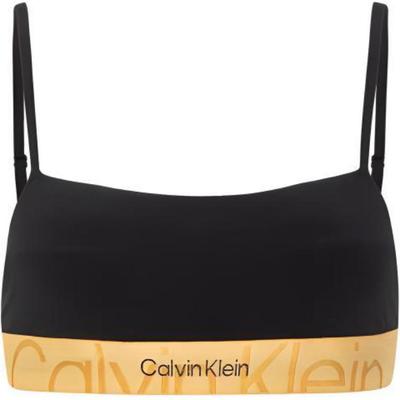 Letter Logo Jacquard Wireless Thin Padded Bra Women Underwear Black QF7052AD-UB1
