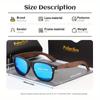 PolarAce Unisex Holz Polarisierte Mode Walnuss Outdoor Sonnenbrille, UV400