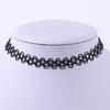Vintage Tattoo Halsketten Set für Damen Mädchen Elastische Schlüsselbein Kette Bunte Punk Gothic Stretch Choker Spitze