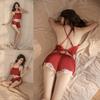 Sex Underwear Sexy Lace Suspender Split Shorts Clothing Set Suspender Large Size Women