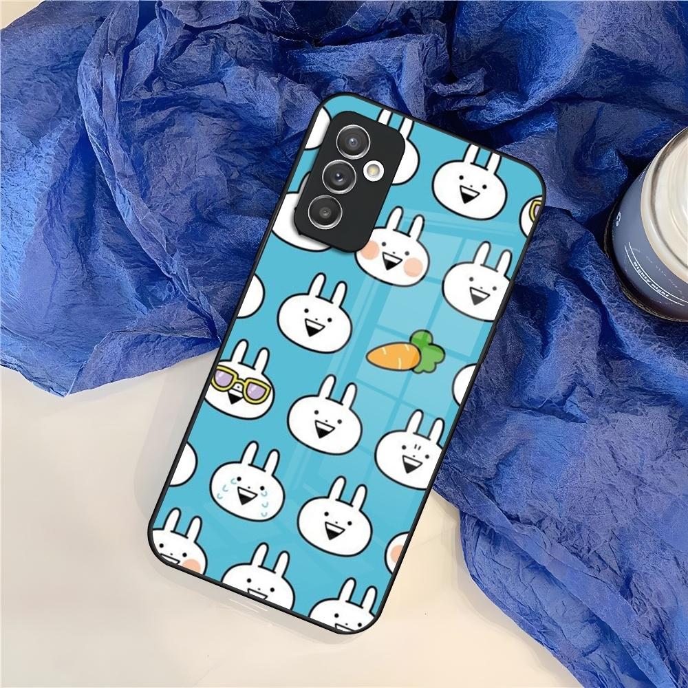 Usagyuuun Rabbit Cute Phone Case for Samsung S25 S24 S30 S21 S23 S20 S22 Fe S10 E S9 Note 20 Pro Ultra Plus glass Cover