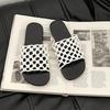 Fashion Versatile Woven Hollow Flat Bottom Comfortable Slippers Women's 2025 Summer Wear Home Casual Beach Sandals