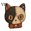 Eye-catching Layered Wall Decor Halloween Wooden Ornaments, Distressed Pumpkin/Cat Decorations, Desktop & Creative Home Art Decors for Autumn Harvest