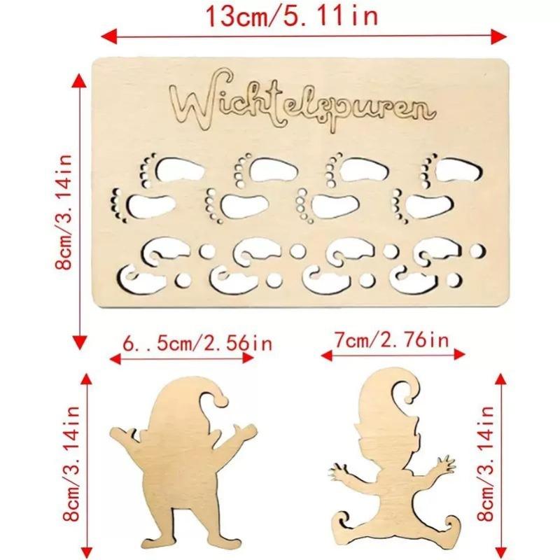 Christmas Tree Decoration Pendants, Party Supplies, Wooden Handicrafts, Hand-painted Christmas Tree Wood Chips