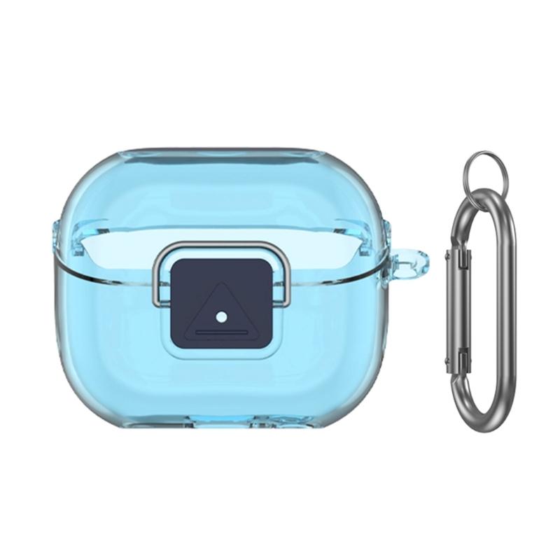 

Clear Protect Carrying Case Shockproof Suitable for Buds 3 Headphone Dustproof Housing Washable Scratch Resistant Sleeve прозорий/синій
