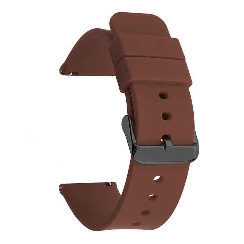 Samsung Huawei Silicone Waterproof Smartwatch Strap with Quick Release (14-24mm)