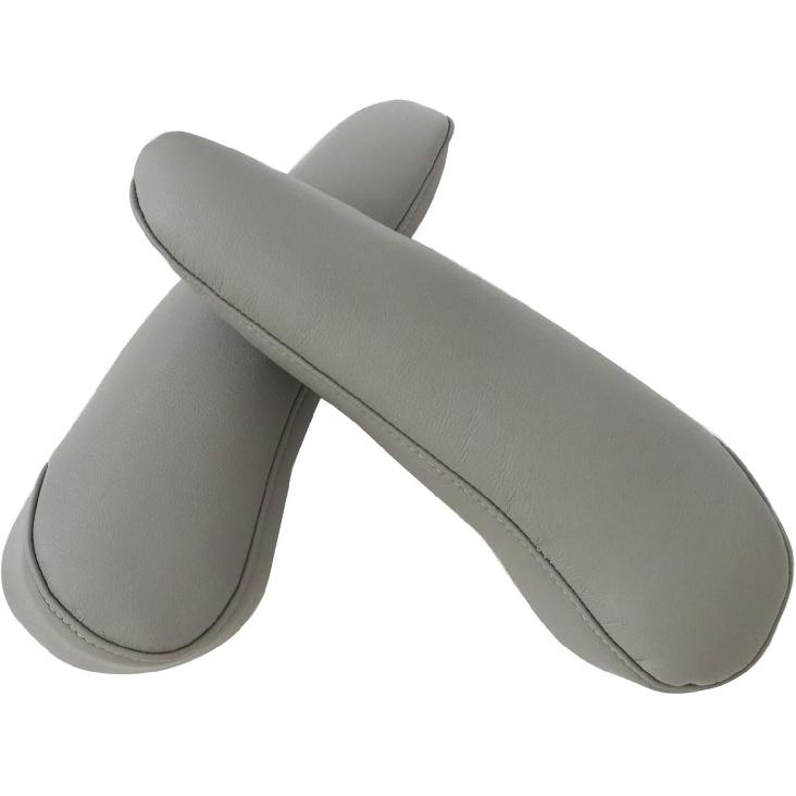 FZJDSD 2 Stück Graue Leder-Sitz-Armlehnenabdeckung Kompatibel mit Toyota Sienna 2004 2005 2006 2007 2008 2009 2010