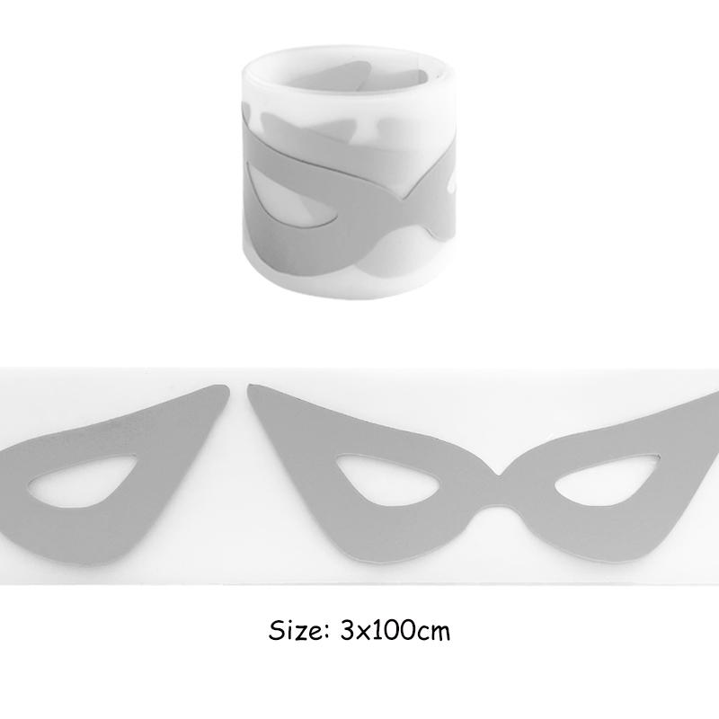 Cartoon Dog Silver Reflective Tapes Patch DIY Hoodies Clothes Stickers Heat Transfer Parches Ropa Applique On Clothes Night Safe