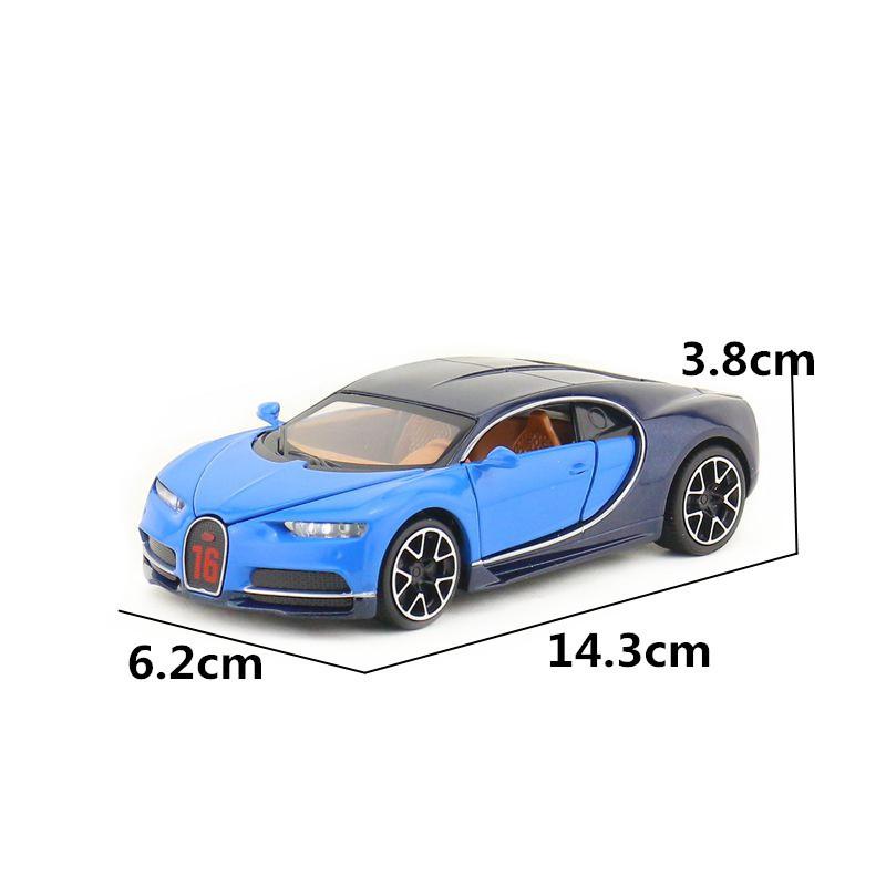 Simulation Bugatti Alloy Sports Car Model Toy For Collection And Display