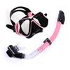 Adult Gopro Compatible Tempered Glass Snorkel Mask Set Full Dry Scuba Diving Swimming