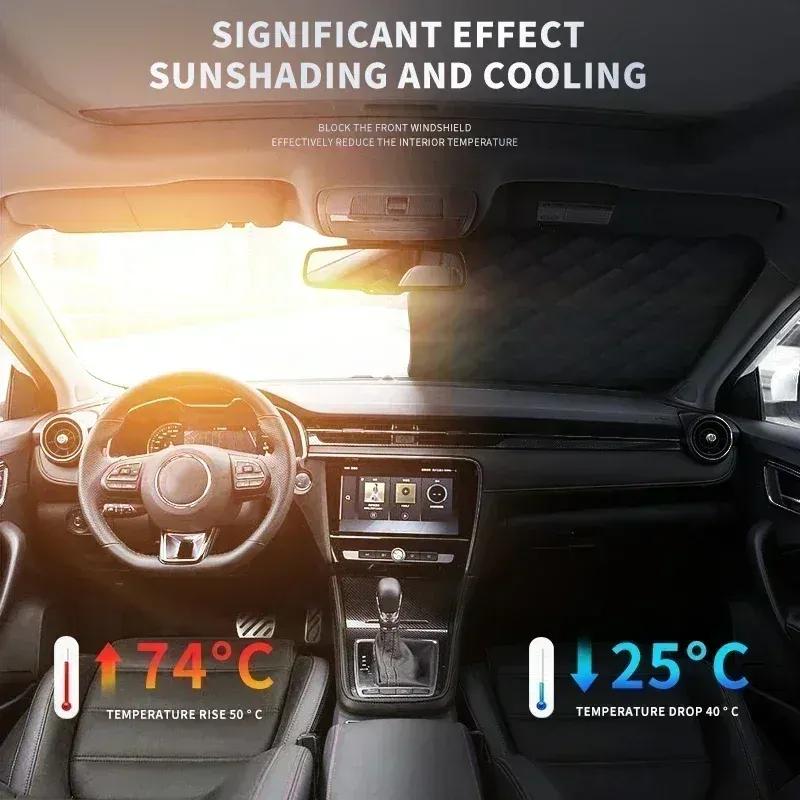Car Snow Shield Cover Sun Shade Front Windshield Block Cover For Mercedes Benz W204 W205 W212 W213 W221 W177 W246 GLA GLC CLA A