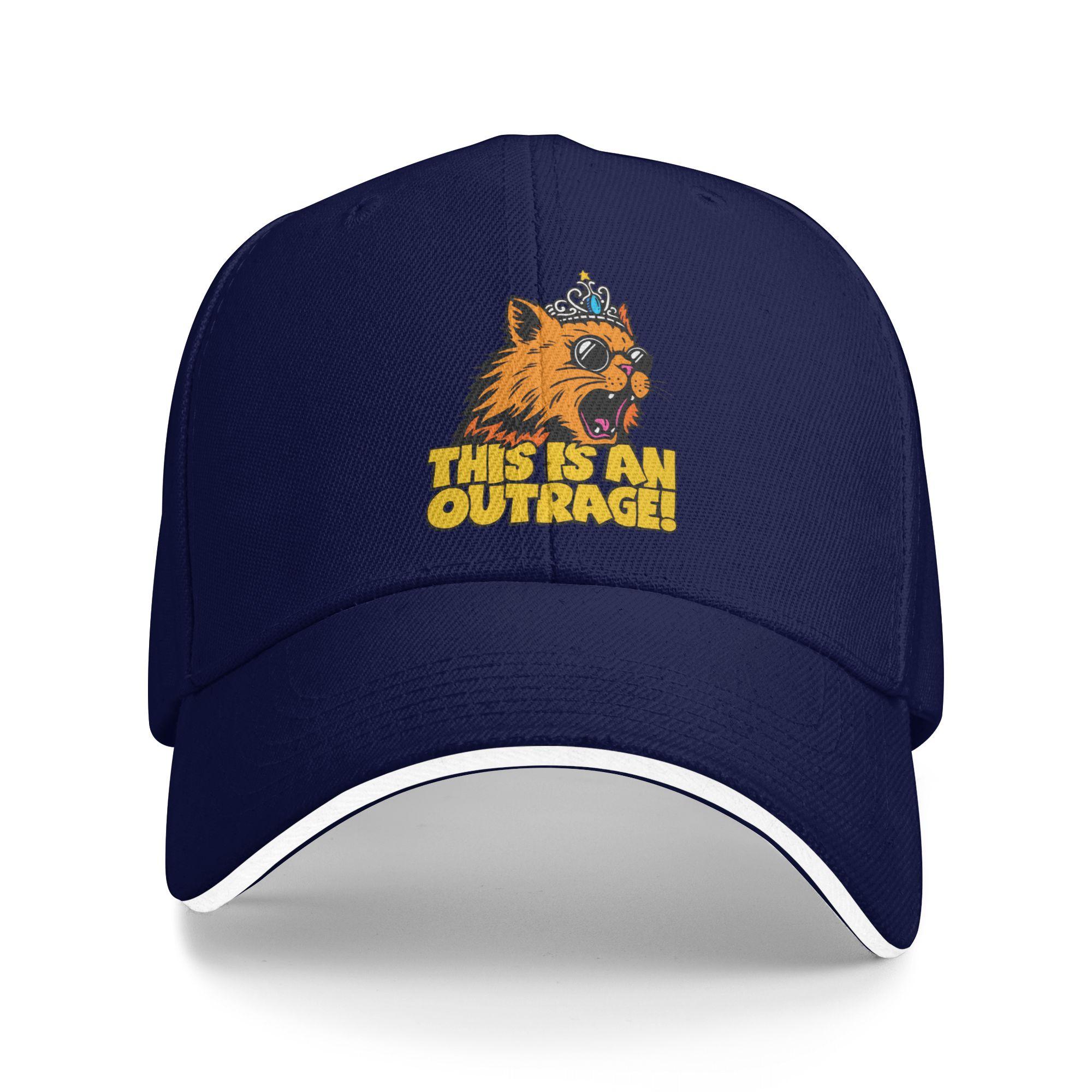

Dungeon Crawler Carl Princess Donut This Is an Outrage Sun Baseball Cap Summer Trucker Hat For Men Running Hippie Snapback Cap As Picture темно-синього кольору
