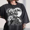 Ladybug Full Moon Graphic Tee, Dark Academia Nature Lover Shirt