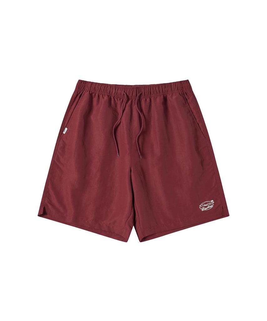 Beokis Bucket Nylon Shorts [Wine]