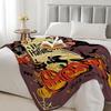 Halloween cartoon theme Printed Blanket for Sofa Travel Camping Living Room Office Conditioning Blanket for All Seasons Gifts