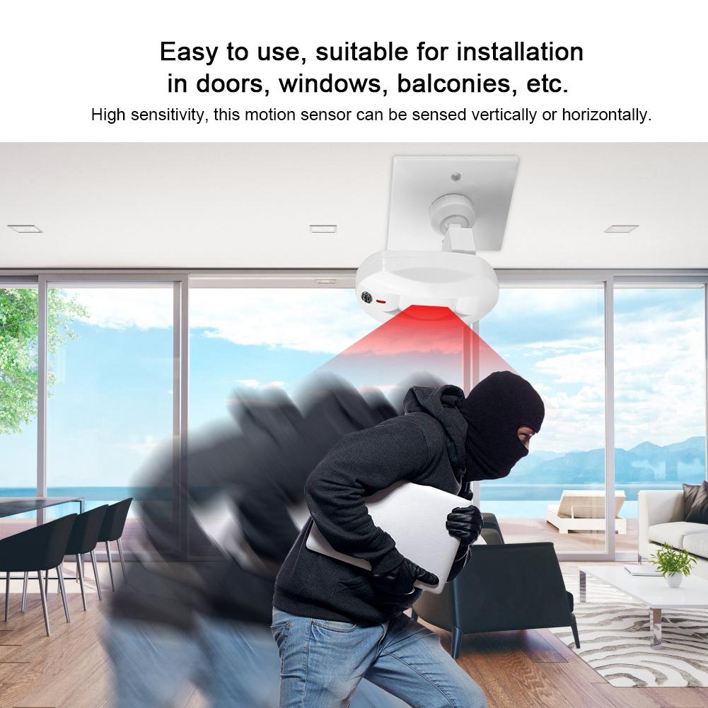 12V Wired Connection Motion Sensor Infrared Detector Anti Theft Home Security Alarm System