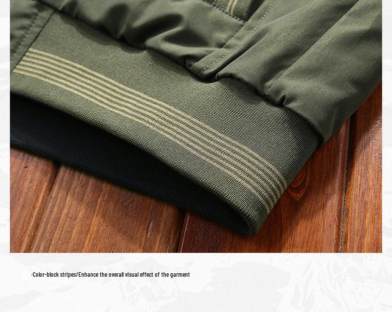 Men's Double-Sided Stand-Up Collar Jacket - Spring/Autumn Trendy Casual Wear