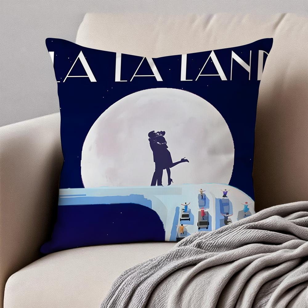 

Romantic American Movie LLa La Land Cushion Cover Pillowcase Antidustmite Invisible Zipper Short Plush Sofa Cushion 30X30cm