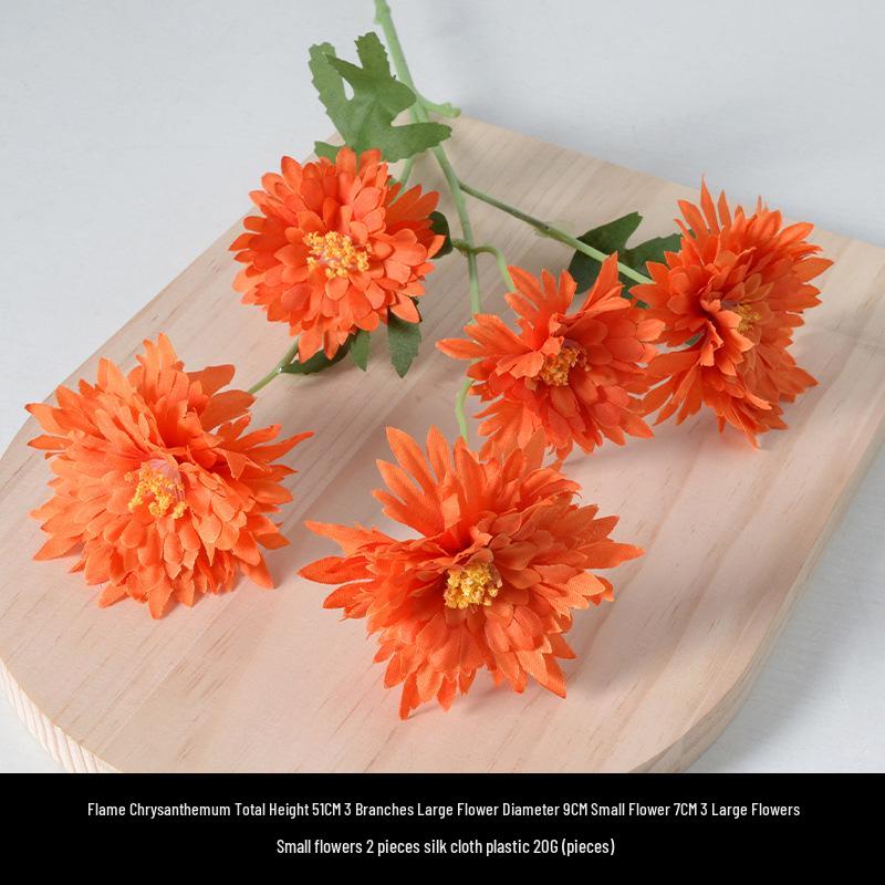 Orange-Themed Wedding Aisle Simulation Flower Arrangement - Artificial Home Decor Row Flowers