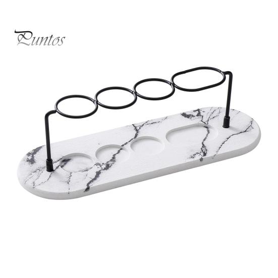 

Стойка для хранения зубных щеток Многофункциональный органайзер Быстросохнущий Легко моющийся Водонепроницаемый поддон для слива в ванную Подставка для зубных щеток белый