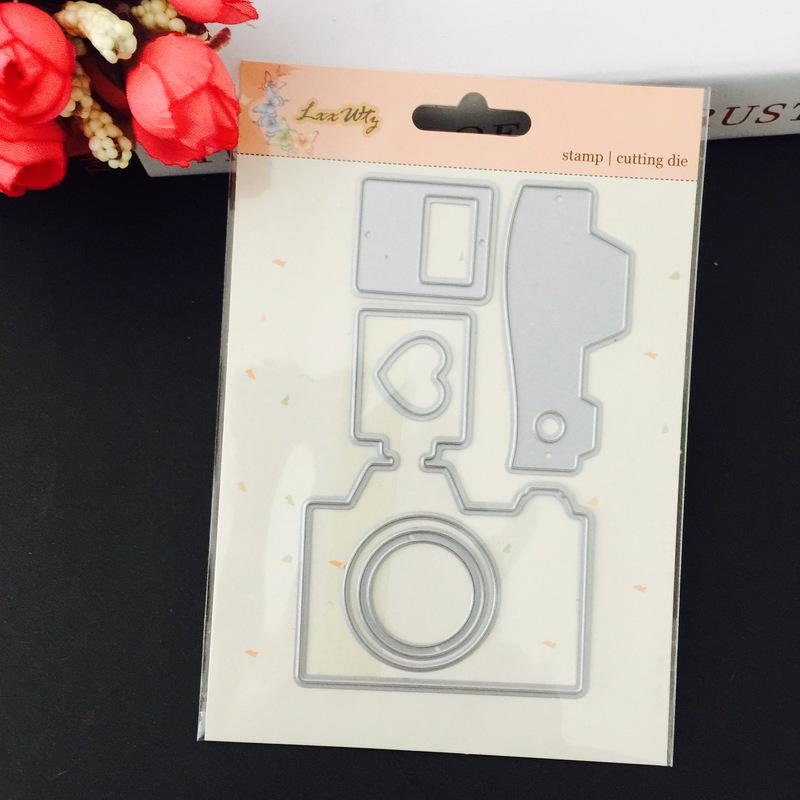 Камера Металлические режущие штампы Трафареты Вырубка для DIY Скрапбукинга Альбом Бумажная карточка Тиснение