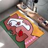 Abstract Face Art with Bold Colors Rug Non-slip Rug Suitable for Living Room and Bedroom Sofas.