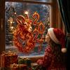 Easy Install Glass Clings Chinese New Year Window Stickers, 2027 Goat Static Clings, Decorative Film for Reusable Lunar Xmas Decor Home Shop