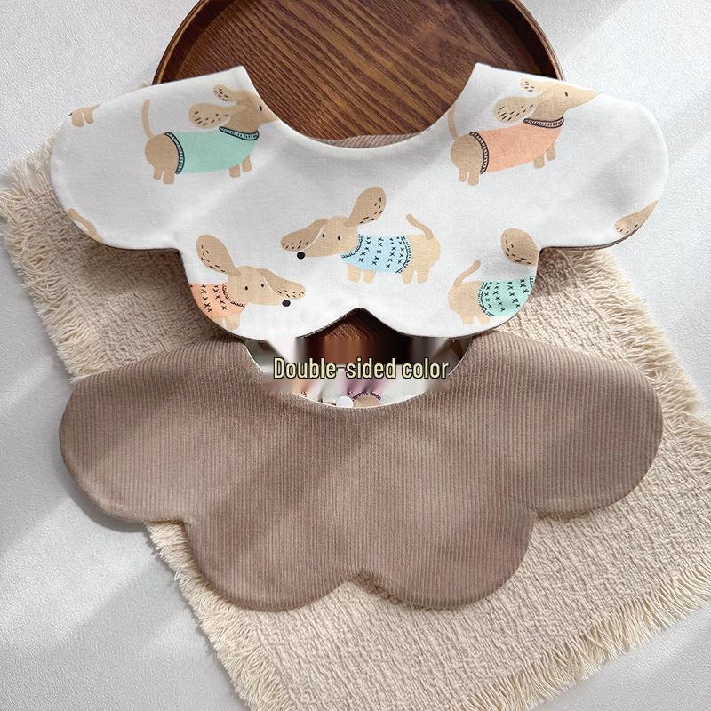 Storyme Double-Sided Korean Baby Drool Bib With Side Label, Suitable for 0-2 Years
