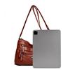 PU Umhängetasche Damen Schultertasche Mehrere Fächer Tasche für Mütter mittleren Alters
