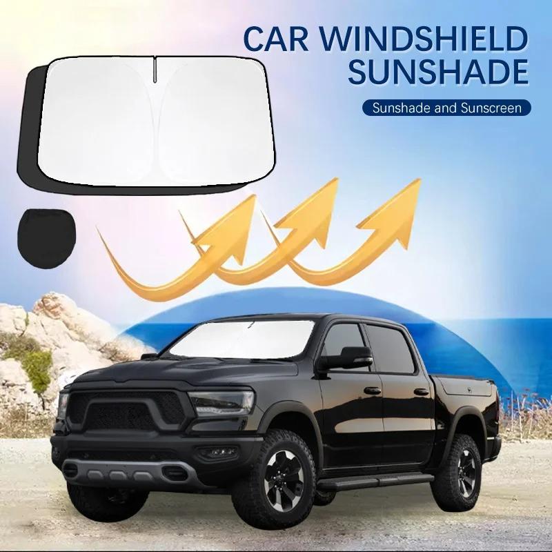 Car Windshield Sun Shade Covers for Front Window Sunscreen UV Parasol For Dodge RAM 1500 RAM 2500 3500 Summer Car AccessoriesWindshield Sunshades 1