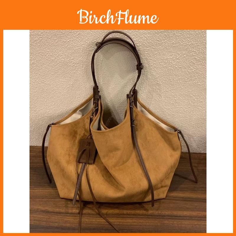 Tote Bag For Women Large Capacity Suede Handbag With Inner Zipper Pocket For Daily Use