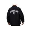Jordan 23 Logo Polo Kołnierz Jednorzędowa Kurtka z Długim Rękawem Męskie kurtki Czarny HF9354-010