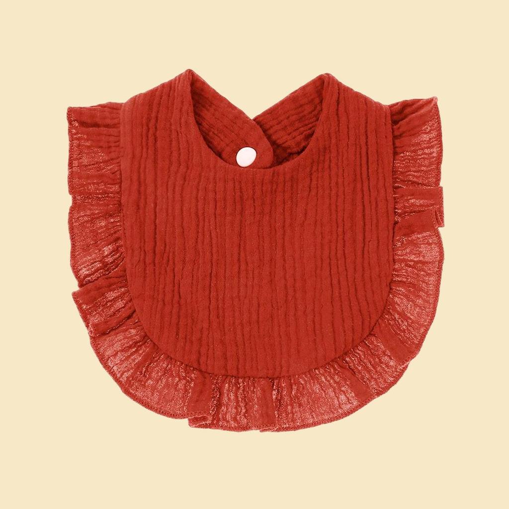 European & American Stylish Ruffled Edge Lace Baby Bibs