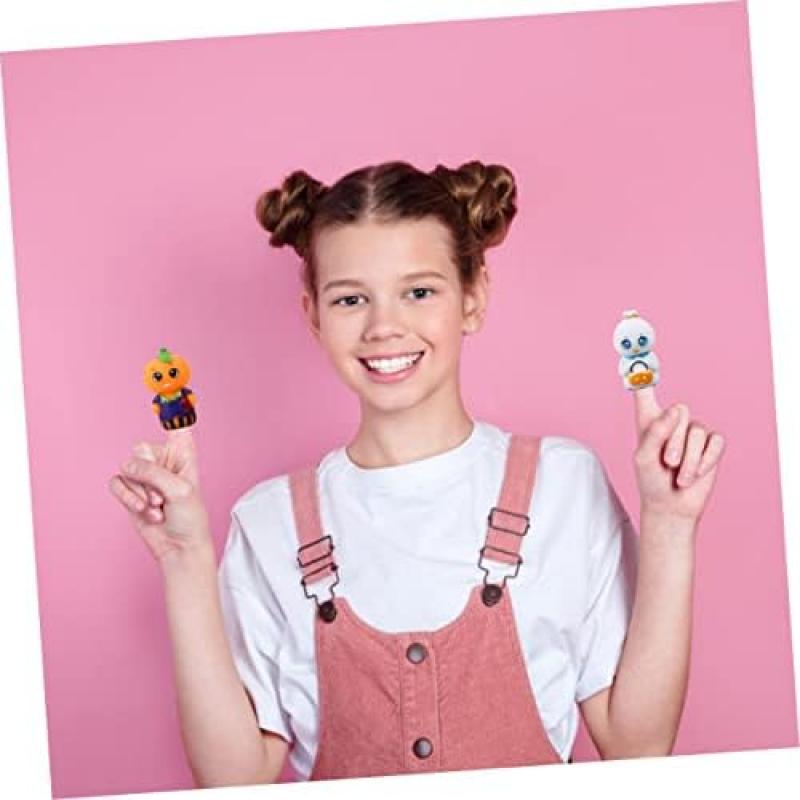 40 Pieces Hand Puppets Set, Cartoon Finger Puppets for Kids Storytelling, Halloween Birthday Party Holiday Toys for Boys Girls