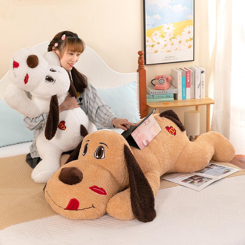 New Love Dog Plush Toy Doll Girls Home Strip Large Sleeping Throw Pillow Birthday Gift Doll