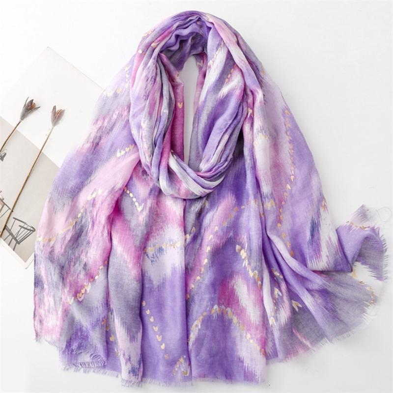 Large Scarf Silk Feeling Color Blending for Women Multifunctional Head Scarf Unisex Hijab Neck Scarves Daily Wear