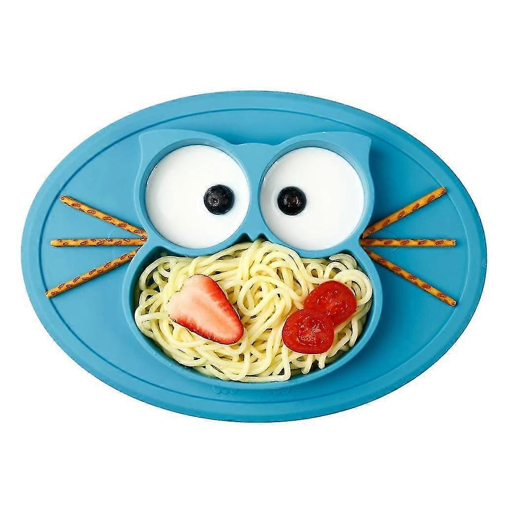 Baby Plate Bowl Mini Silicone Placemat For Baby Toddlers And Kids Portable Plate Baby Non-slip Baby Plate With Suction Cup