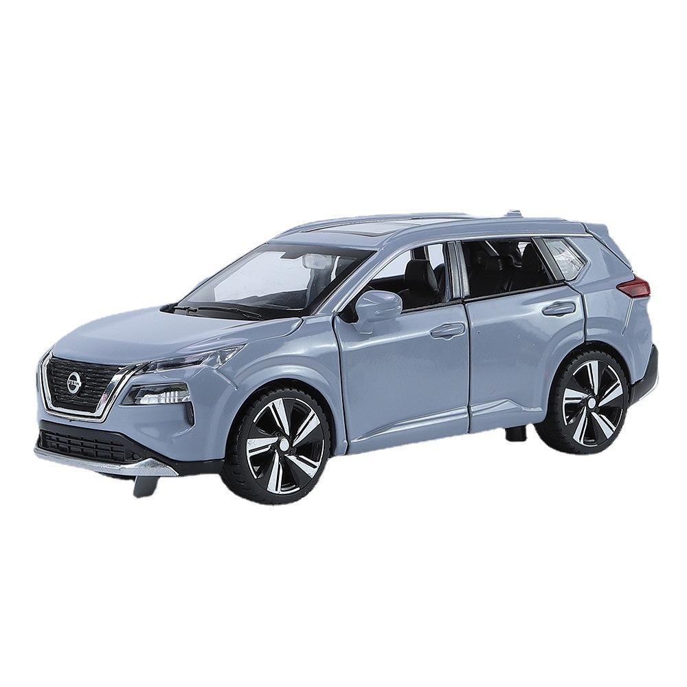 1/32 Nissan X-TRAIL SUV Alloy Car Model Diecast Metal Off-road Vehicles Car Model Simulation Sound and Light Childrens Toy Gifts