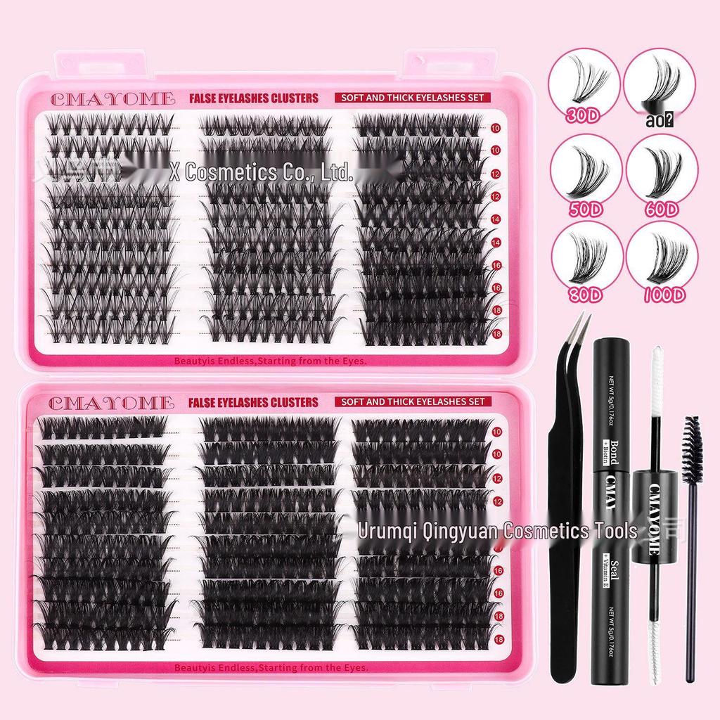 C Curl Individual False Eyelashes: 60 Clusters, 10-18mm, Dense and Segmented for DIY Application