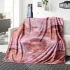 Pink Fantasy Portraits Blanket Soft Throw Blanket For Home Bedroom Bed Sofa Travel Office Solid Christmas Blanket
