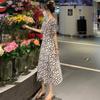 New ArriVals Open Run Women V Neck Long Dress With Ribbon Waist And loVely Print