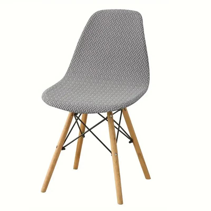 

Чехол на стул из жаккардовой ракушки, эластичный, недорогой, с короткими спинками, чехлы для стульев с принтом, чехлы для обеденных сидений для домашнего бара, отеля, вечеринки, банкета