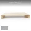 Wood display Stand Riser, sturdy Pine, Ergonomic Desktop Organizer Ash Color 50*20*7cm