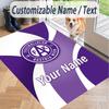Custom Text Printed Rug Austria Wien FC Non Slip Floor Carpet For Home Room Decor