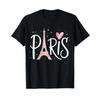 Eiffel Tower Paris Girls Guys Travel Holiday France Souvenir T Shirt Vintage Washed Casual Homme Stylish Unisex Comfortable