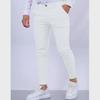 Pantaloni da uomo casual da lavoro a vestibilità slim, texture europea e americana