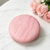 Wooden Grain Handheld Makeup Mirror, Portable Travel Double-sided Vanity Mirror, High Clarity Pocket Cosmetic Mirror for Women Girls